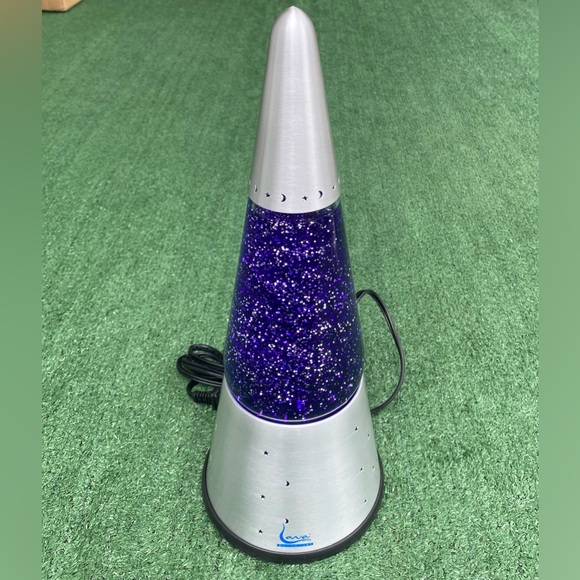 Vintage Lava Lite Lamp Wizard Purple Glitter Motion Starlight Base- New Open Box - Picture 2 of 12